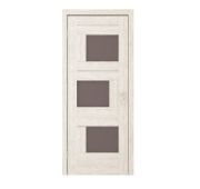 Дверь 60см ДО «ДОМИНО» белёная лиственница Экошпон