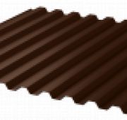 Профнастил НС-21 шоколад 0,5мм*1,051*2,0м (RAL 8017)